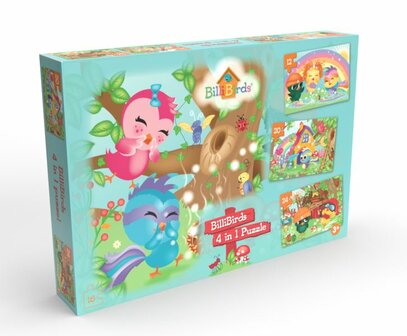 Legpuzzels BilliBirds 4 in 1