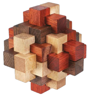 Houten 3D puzzel voor volwassenen