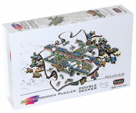 Double Decker :: Rainbow Wooden Puzzle