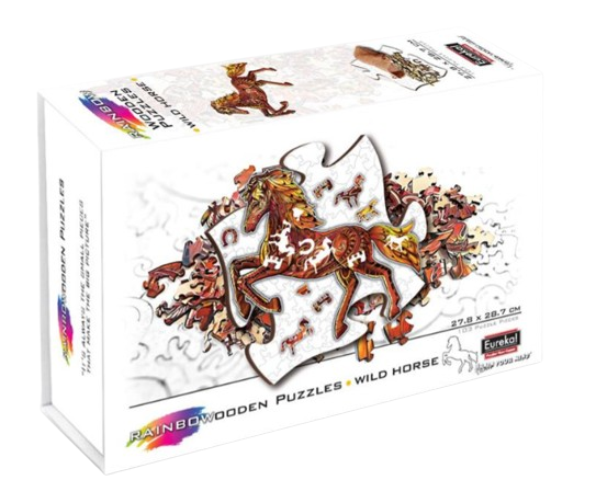 Wild Horse :: Rainbow Wooden Puzzle