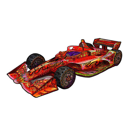 Race Car :: Rainbow Wooden Puzzle