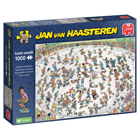 Skateboarden in de Bowl :: Jan van Haasteren