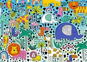 Enjoy 1000 - Doodle Safari