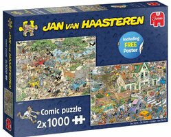 Jan van Haasteren legpuzzel (2 x 1000) : Safari & Storm