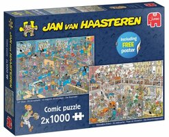 Jan van Haasteren legpuzzesl (2 x 1000) : Bouwmarkt & de Verbouwing